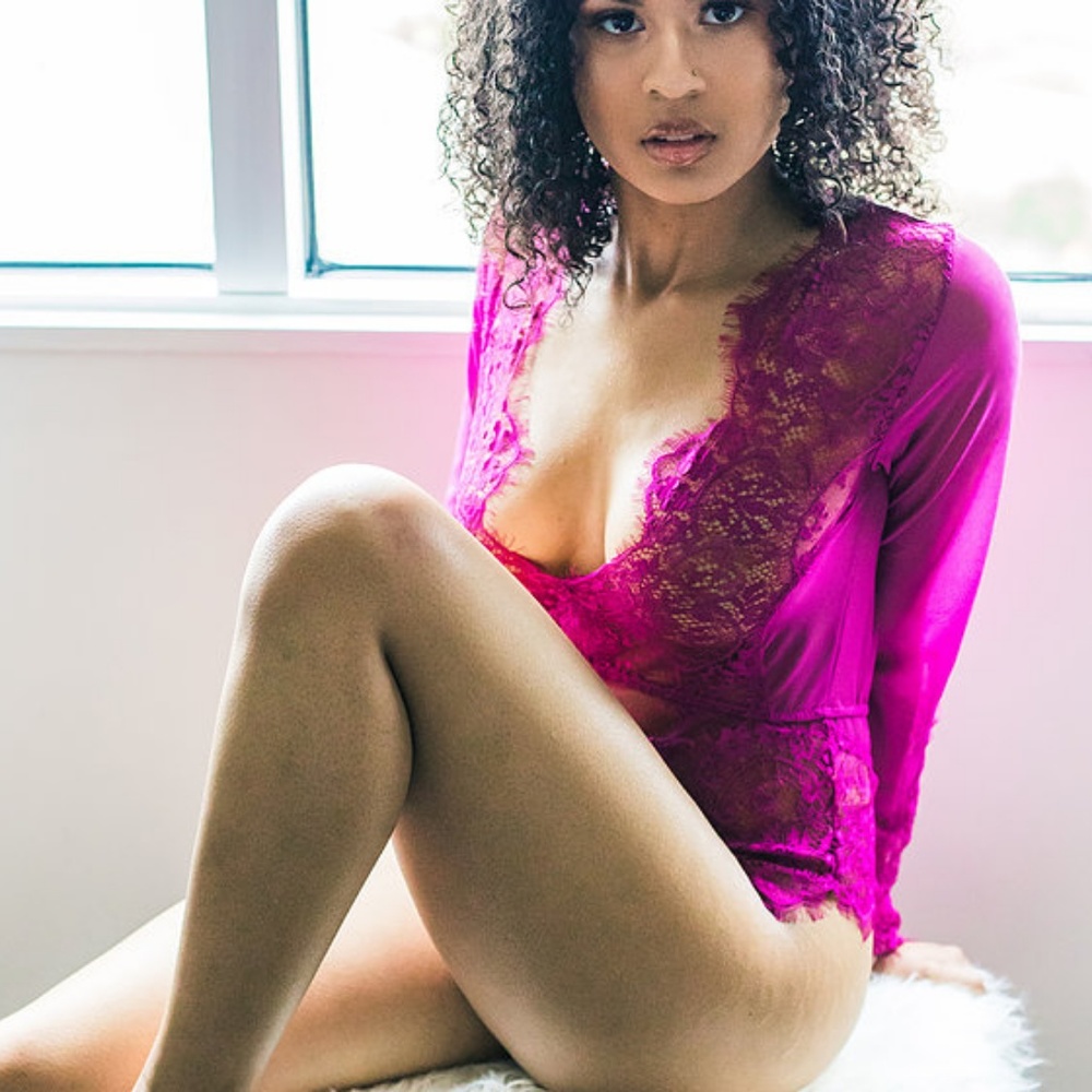 Long Sleeve Lace Lingerie
